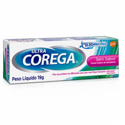 CREME FIXADOR DE DENTADURA ULTRA COREGA SEM SABOR 19G