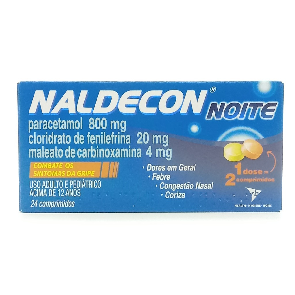 NALDECON NOITE 24 COMPRIMIDOS