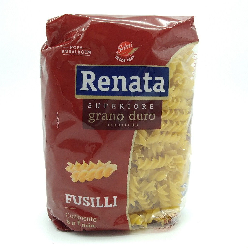 MACARRÃO RENATA GRANO DURO FUSILLI 500 GRAMAS