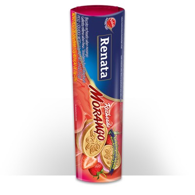 BISCOITO RECHEADO RENATA MORANGO 145G