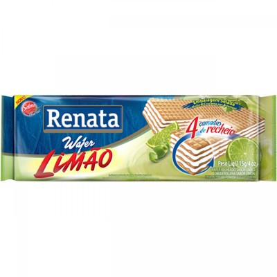 WAFER RENATA LIMÃO 115G