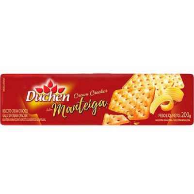 BISCOITO CREAM CRACKER DUCHEN MANTEIGA 200G