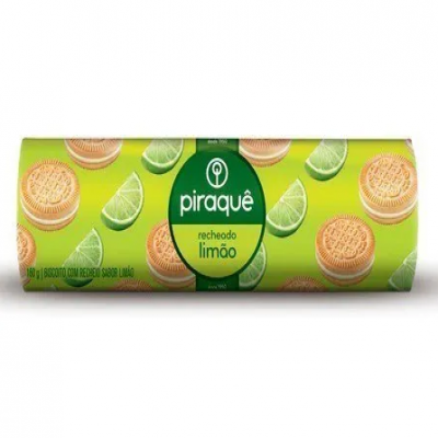 BISCOITO RECHEADO PIRAQUÊ LIMÃO 160G