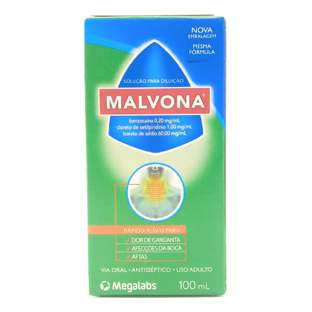 MALVONA SOLUÇÃO ANTISSÉPTICA BUCAL 100ML