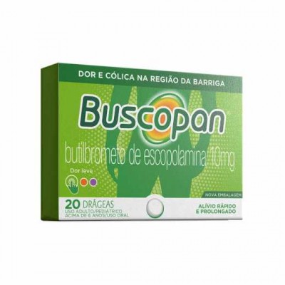 BUSCOPAN 10MG 20 DRÁGEAS