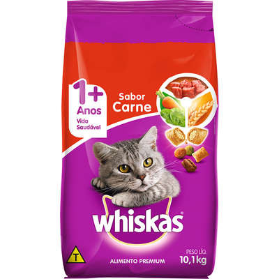 ALIMENTO PARA GATO WHISKAS CARNE 1 KG