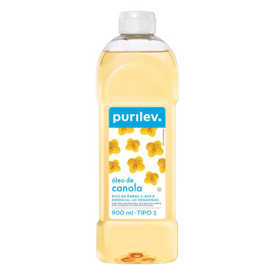 ÓLEO PURILEV CANOLA 900 ML