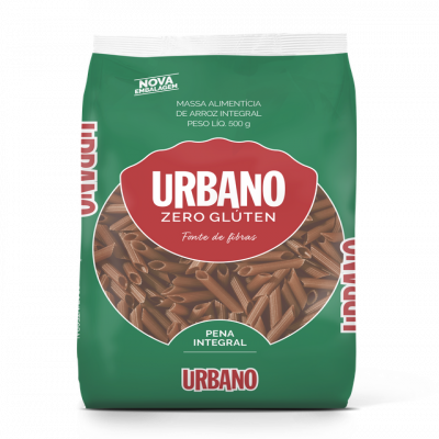 MACARRÃO URBANO MASSA DE ARROZ INTEGRAL ZERO GLÚTEN PENA 500 G