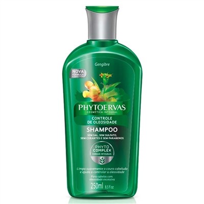 SHAMPOO PHYTOERVAS CONTROLE DE OLEOSIDADE 250ML