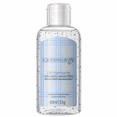 ÁLCOOL EM GEL HIGIENIZANTE GIOVANNA BABY BLUE 60ML