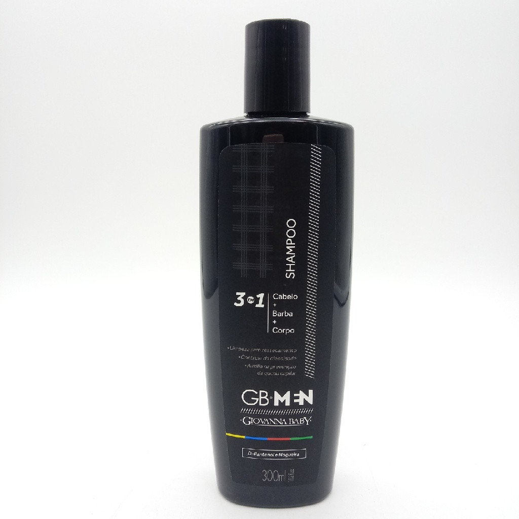 SHAMPOO GIOVANNA BABY GB MEN 3 EM 1 CABELO BARBA CORPO 300 ML