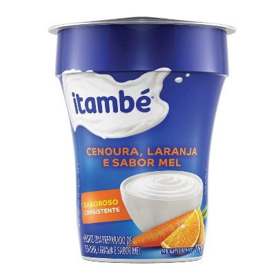 IOGURTE ITAMBÉ CENOURA, LARANJA E MEL 170G