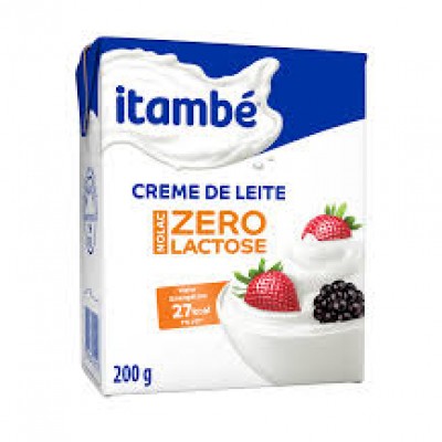 CREME DE LEITE ITAMBÉ ZERO LACTOSE 200G