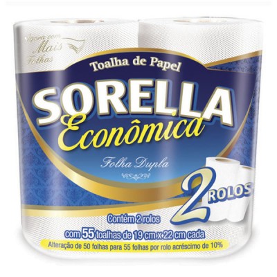 PAPEL TOALHA SORELLA 2 ROLOS