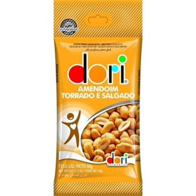 AMENDOIM DORI TORRADO SALGADO 60G