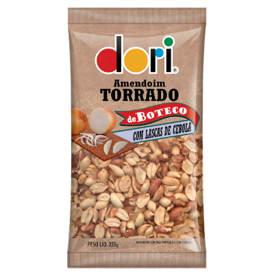 AMENDOIM DORI TORRADO LASCAS DE CEBOLA 320G