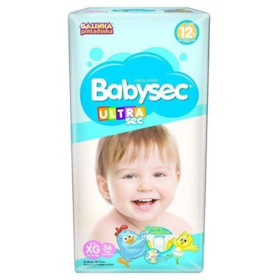 FRALDA BABYSEC XG 36 UNIDADES