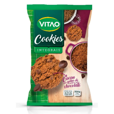 BISCOITO VITAO COOKIES INTEGRAL CACAU 200G