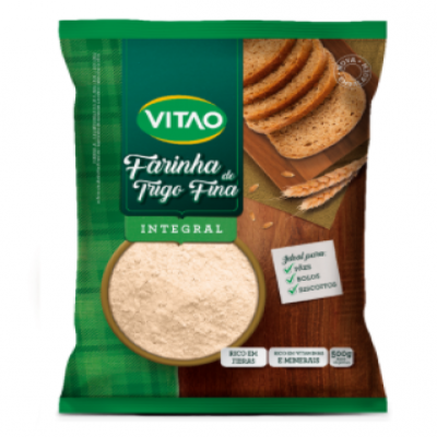 FARINHA DE TRIGO VITAO INTEGRAL FINA 500G