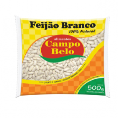 FEIJÃO BRANCO CAMPO BELO 500G