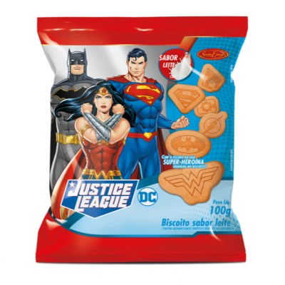 BISCOITO SANTA EDWIGES LEITE LIGA JUSTIÇA 100G