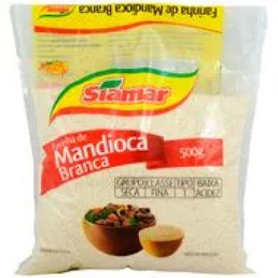 FARINHA DE MANDIOCA BRANCA SIAMAR 500G