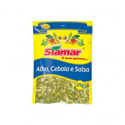 ALHO, CEBOLA E SALSA SIAMAR 25 GRAMAS