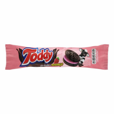 BISCOITO RECHEADO TODDY MORANGO 100G