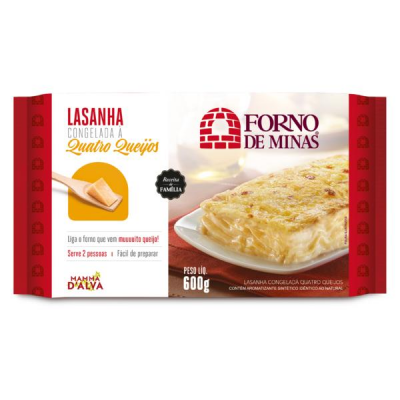 LASANHA FORNO DE MINAS QUATRO QUEIJOS 600G