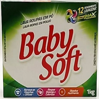 LAVA ROUPAS EM PÓ BABY SOFT 1 KG