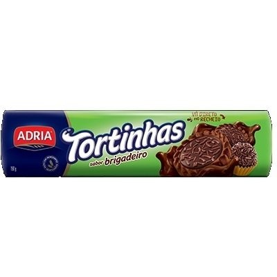 BISCOITO ADRIA TORTINHAS BRIGADEIRO 150G