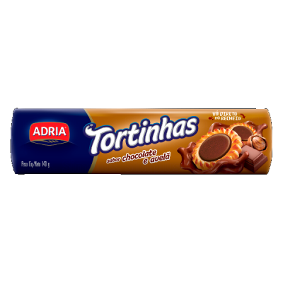 TORTINHA ADRIA CHOCOLATE E AVELÃ 140G