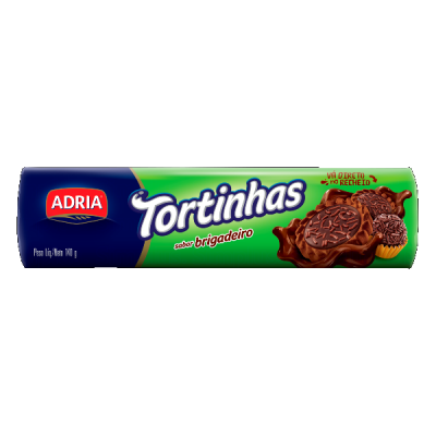 BISCOITO TORTINHAS ADRIA BRIGADEIRO 140G