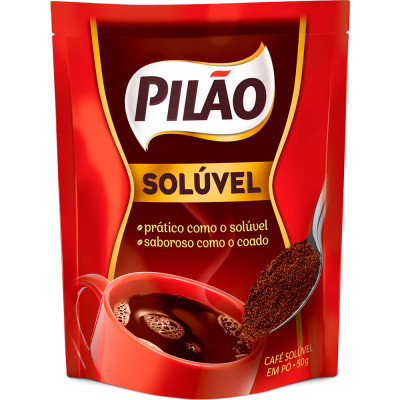 ´CAFÉ SOLÚVEL EM PÓ PILÃO 50 GRAMAS