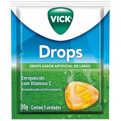 PASTILHAS VICK LIMÃO 5 UNIDADES