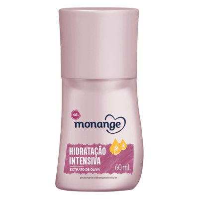 DESODORANTE MONANGE ROLL-ON FEMININO HIDRATAÇÃO INTENSIVA 60ML