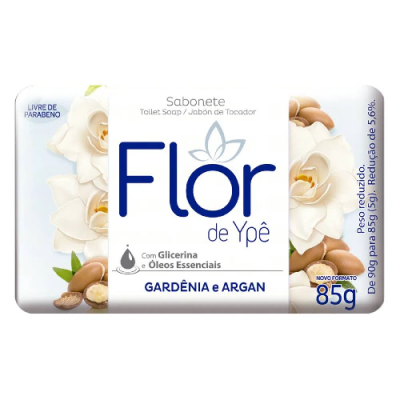 SABONETE FLOR DE YPÊ GARDÊNIA E ARGAN 85G