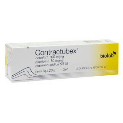 CONTRACTUBEX GEL 100 MG/G + 10 MG/G + 50 UI BIOLAB 20 GRAMAS