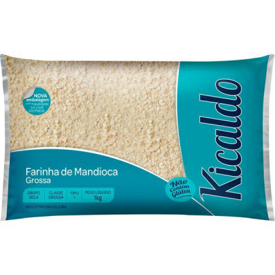 FARINHA DE MANDIOCA KICALDO BRANCA GROSSA 1KG