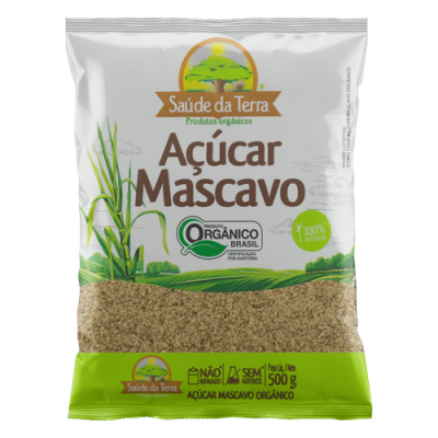 AÇÚCAR SAÚDE DA TERRA ORGÂNICO MASCAVO 500 G