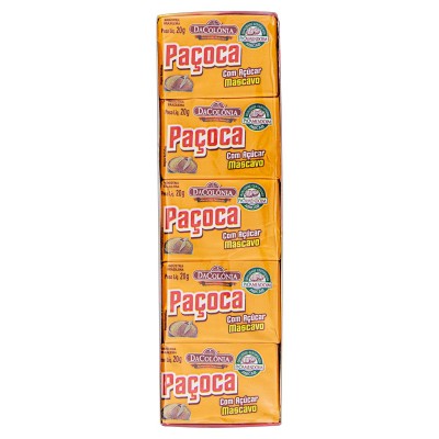 PAÇOCA DACOLONIA COM AÇÚCAR MASCAVO 200G