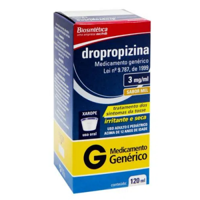 DROPROPIZINA XAROPE 3,0MG/ML GENÉRICO 120ML