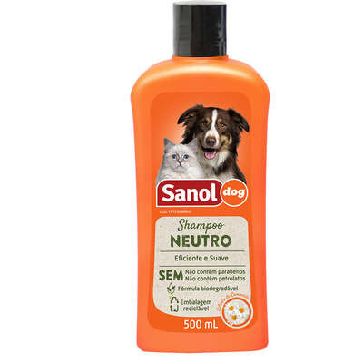 SHAMPOO PARA CÃO SANOL DOG NEUTRO 500 ML