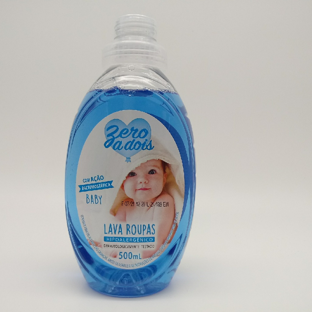 LAVA ROUPAS LÍQUIDO ZERO A DOIS BABY HIPOALERGÊNICO 500 ML