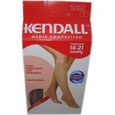 MEIA FEMININA KENDALL MÉDIA COMPRESSÃO 3/4 S/ PONTEIRA P