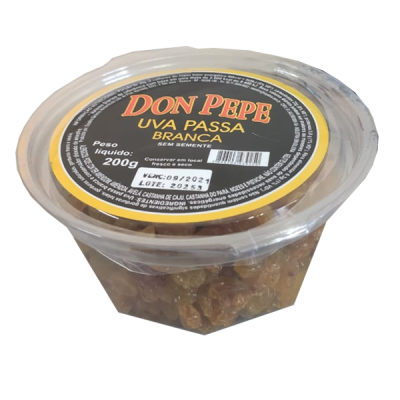 UVA PASSA DON PEPE BRANCA 200 G