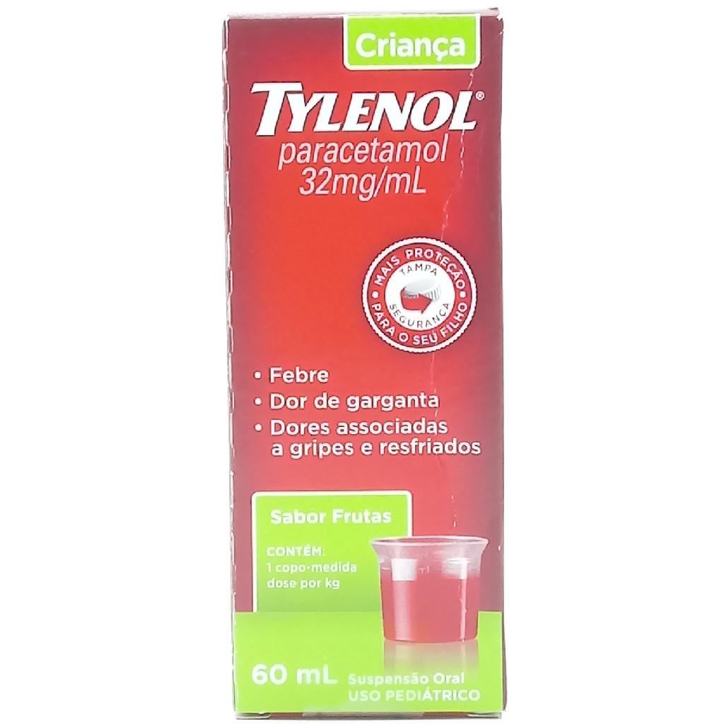 TYLENOL CRIANÇA SUSPENSÃO ORAL SABOR FRUTAS 60ML