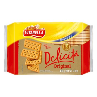 BISCOITO CRACKER DELICITÁ VITARELLA 400 GRAMAS