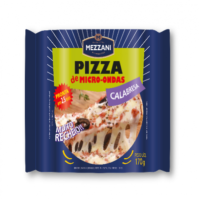 PIZZA DE MICROONDAS MEZZANI CALABRESA CONGELADA 170G