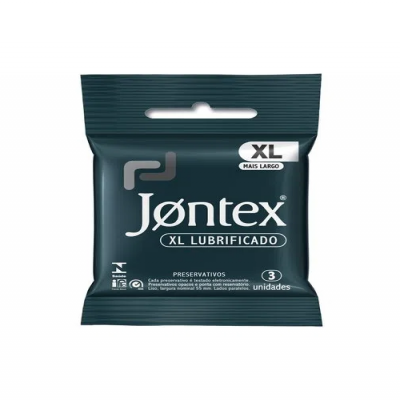 PRESERVATIVO JONTEX XL LUBRIFICADO 3 UNIDADES